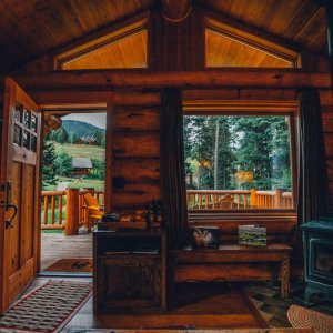 cabins at lone mountain ranch in big sky montana