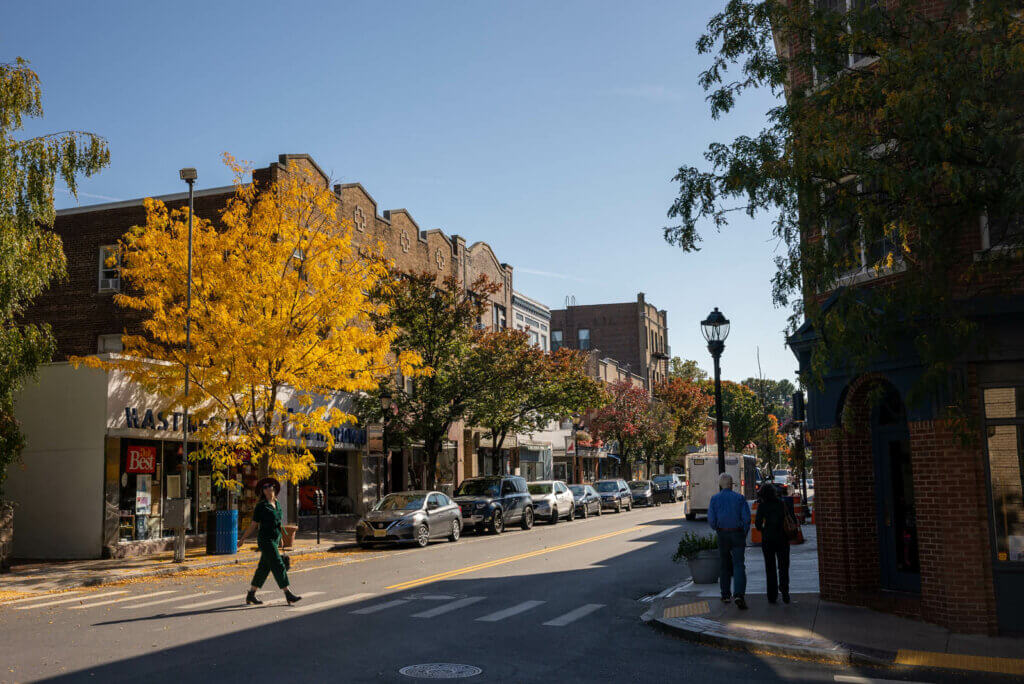 charming Hudson Valley town of Hastings On Hudson in New York