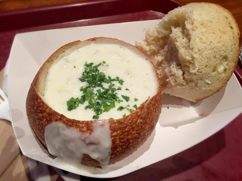 clam-chowder-and-sourdough-breadbowl-from-Boudin-in-Fishermans-Wharf-in-San-Francisco