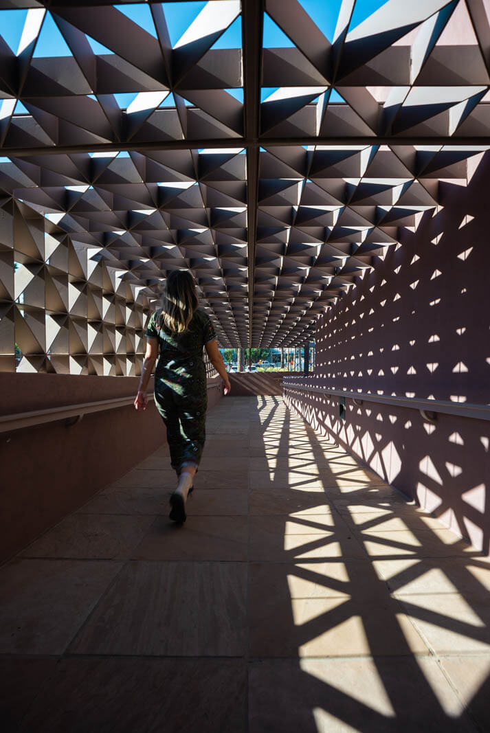 cool shadows at ASU Art Museum in Tempe Arizona