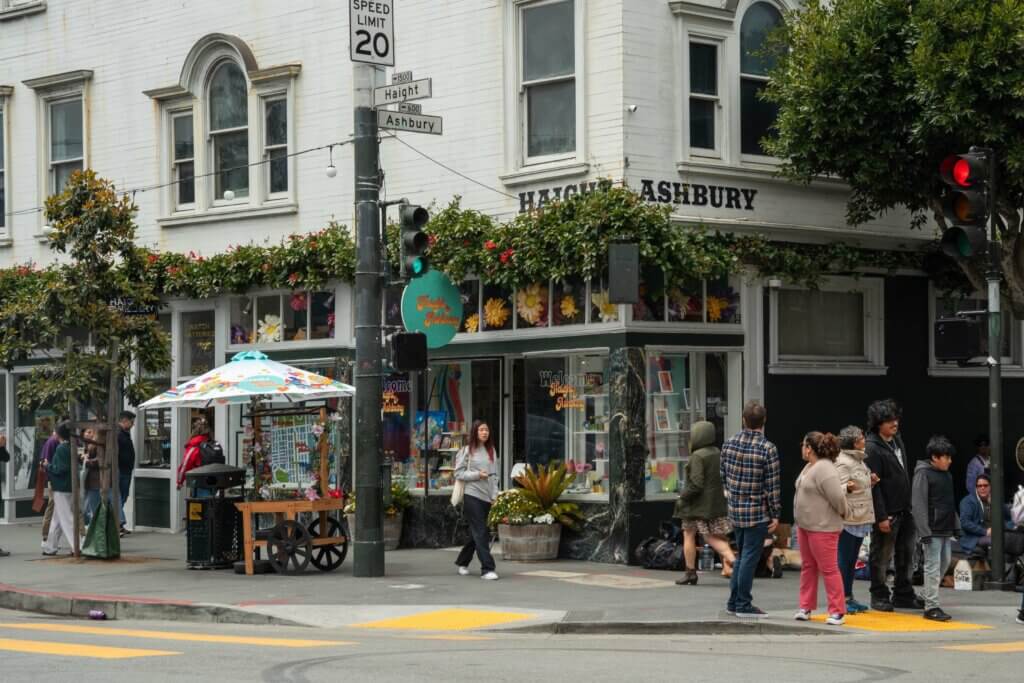 corner of Haight Ashbury in San Francisco California