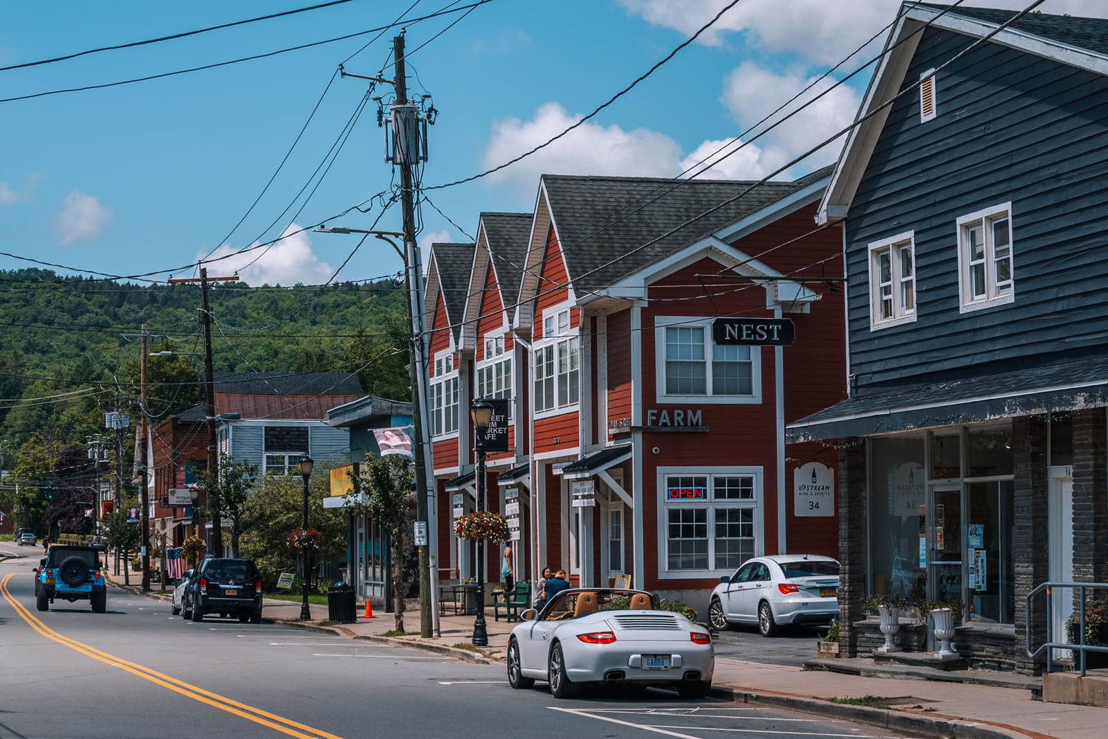 downtown Livingston Manor in the Catskills New York