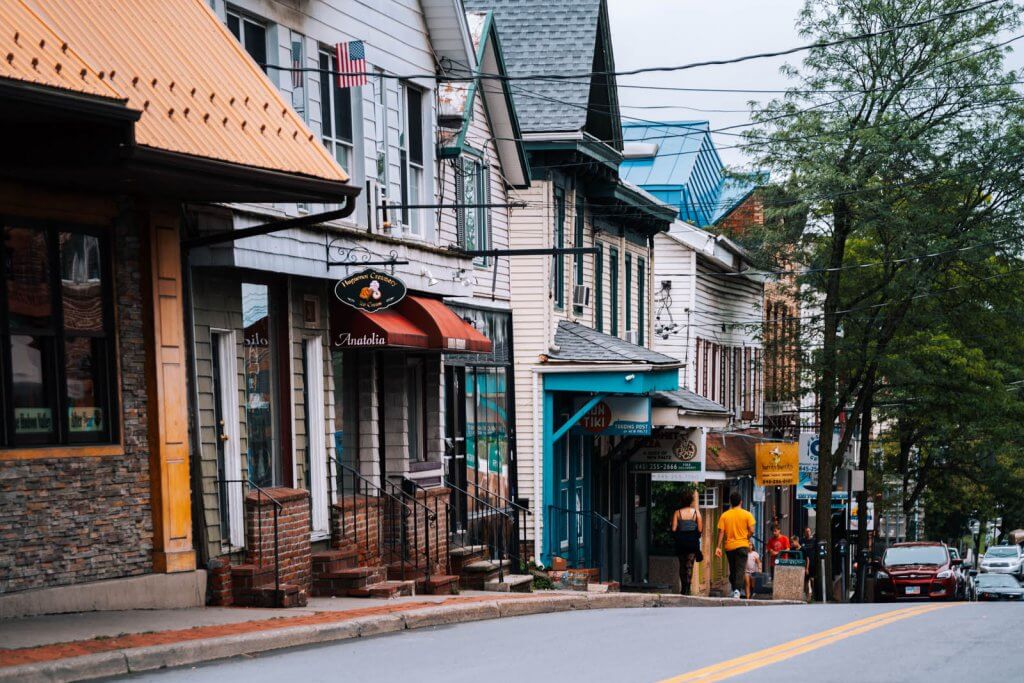 downtown New Paltz New York town