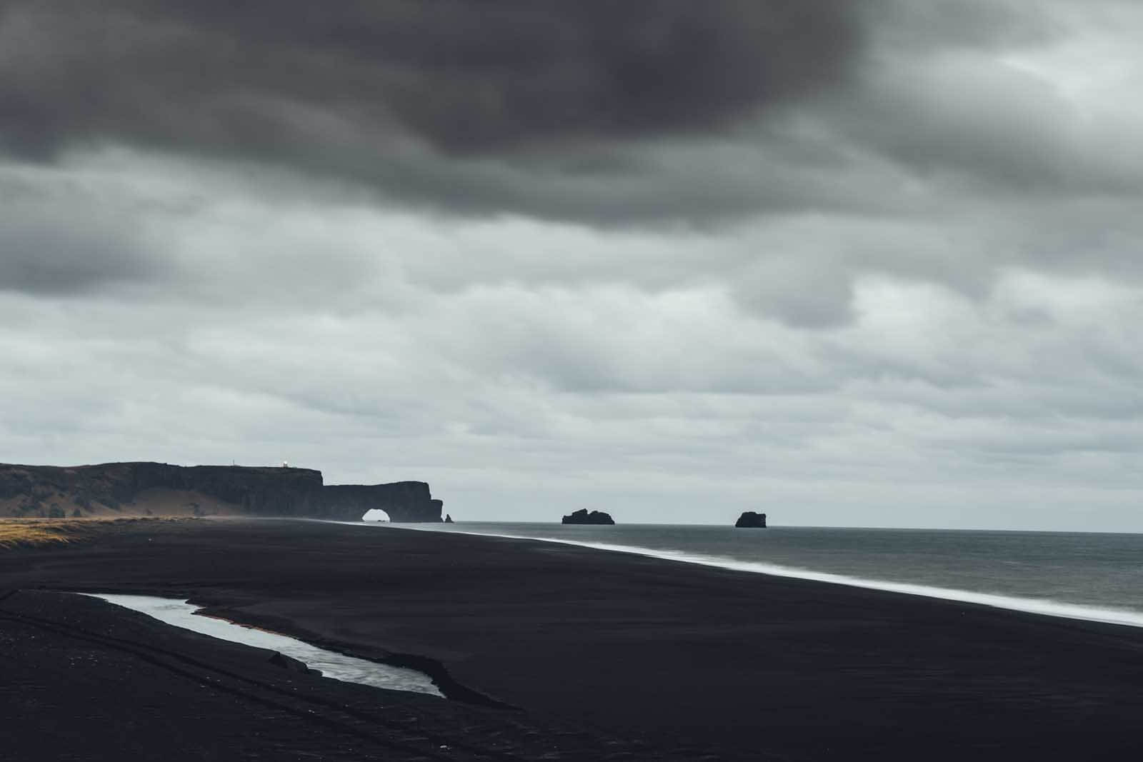 Dyrholaey Arch in South Iceland near Vik