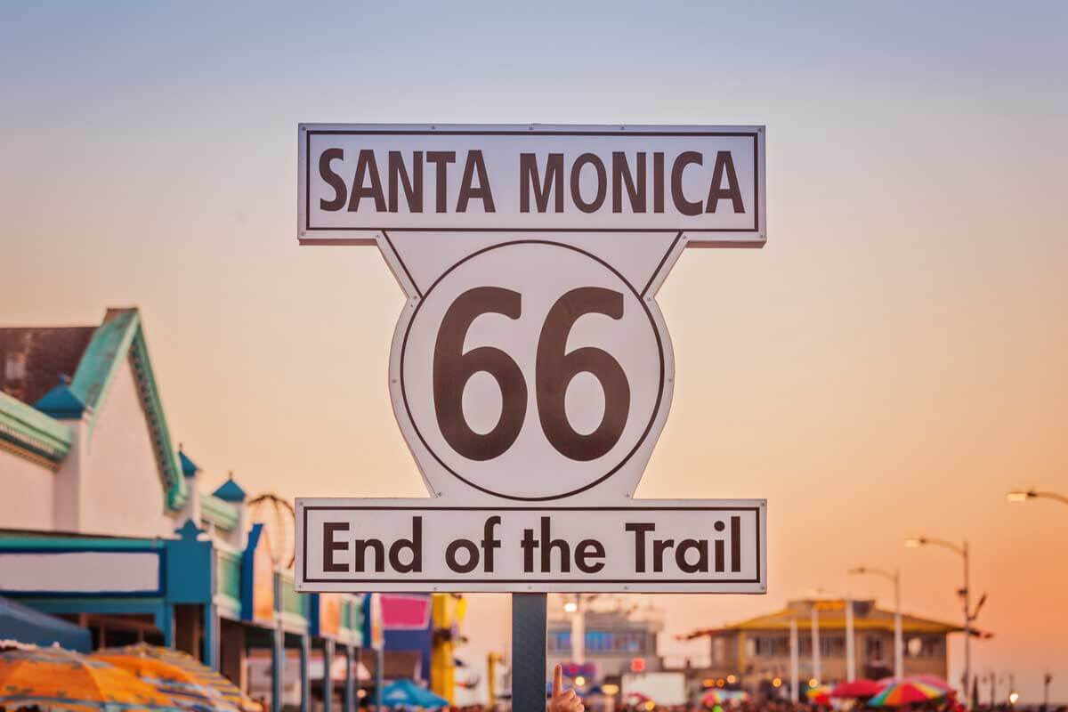 end-of-route-66-sign-in-Santa-Monica-at-the-Santa-Monica-Pier-in-Los-Angeles