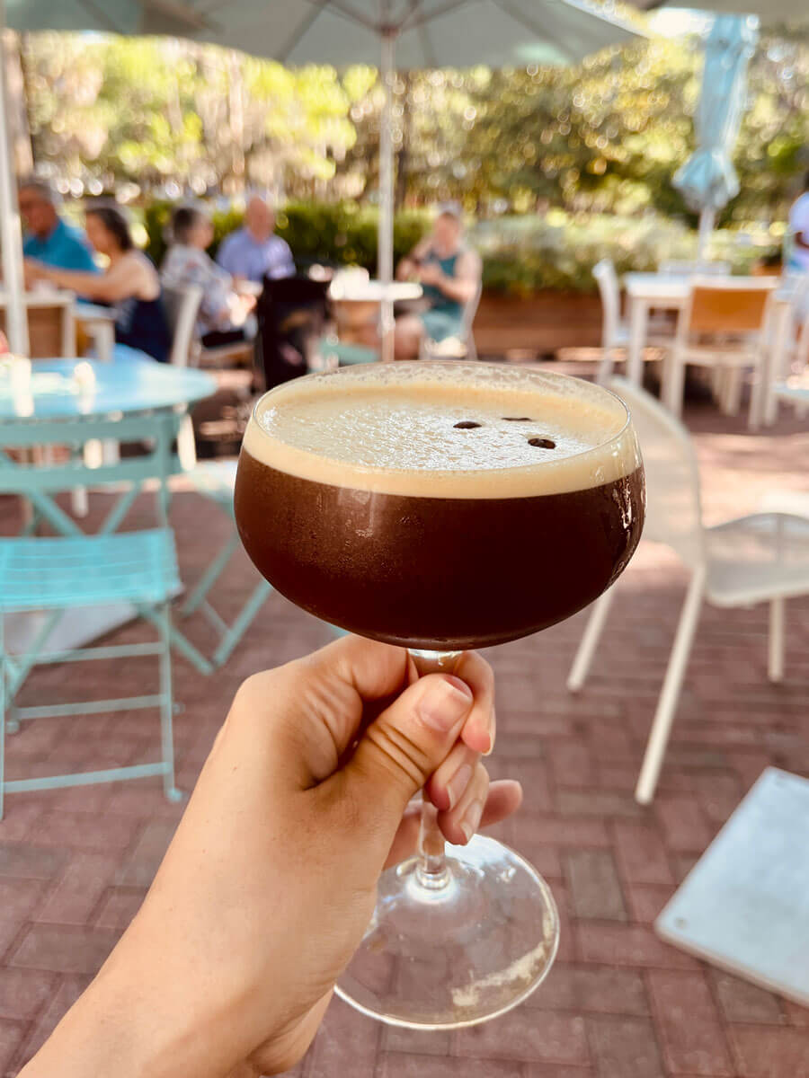 espresso-martini-from-Collins-Quarters-in-Forsyth-Park-in-Savannah-GA