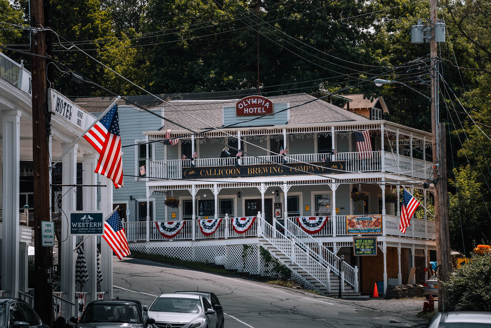 exterior of Callicoon Brewing Company in the Catskills new york