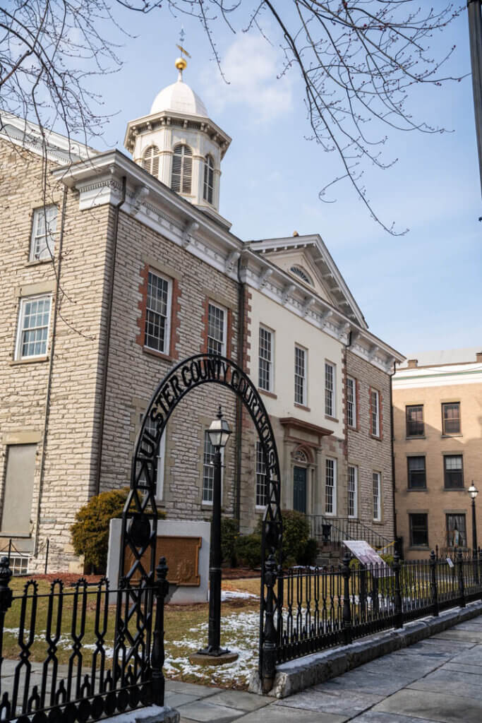 exterior of Ulster County Courthouse in Kingston New York