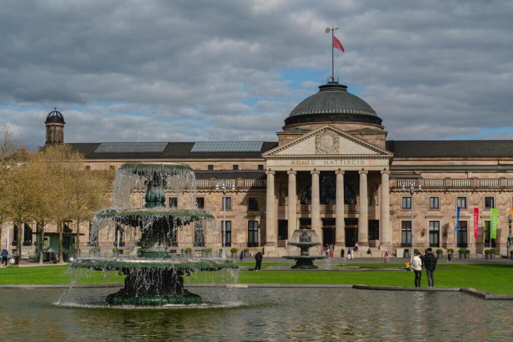 exterior of the Kurhaus in Wiesbaden Germany