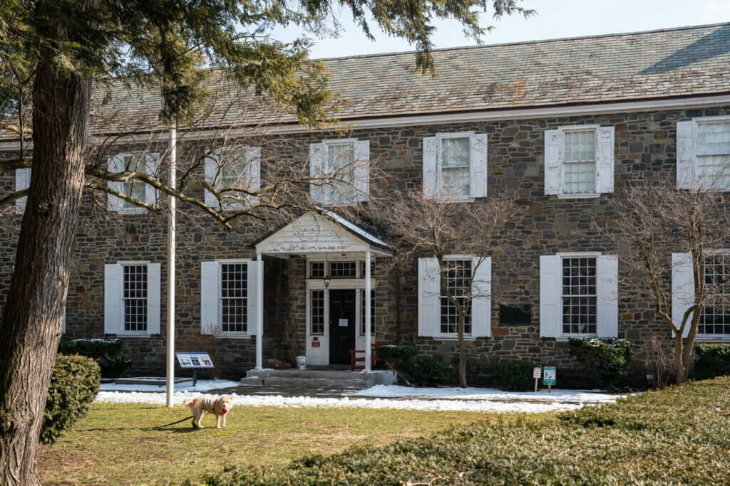 exterior of the Senate State Historic Site in Kingston New York's Stockade District