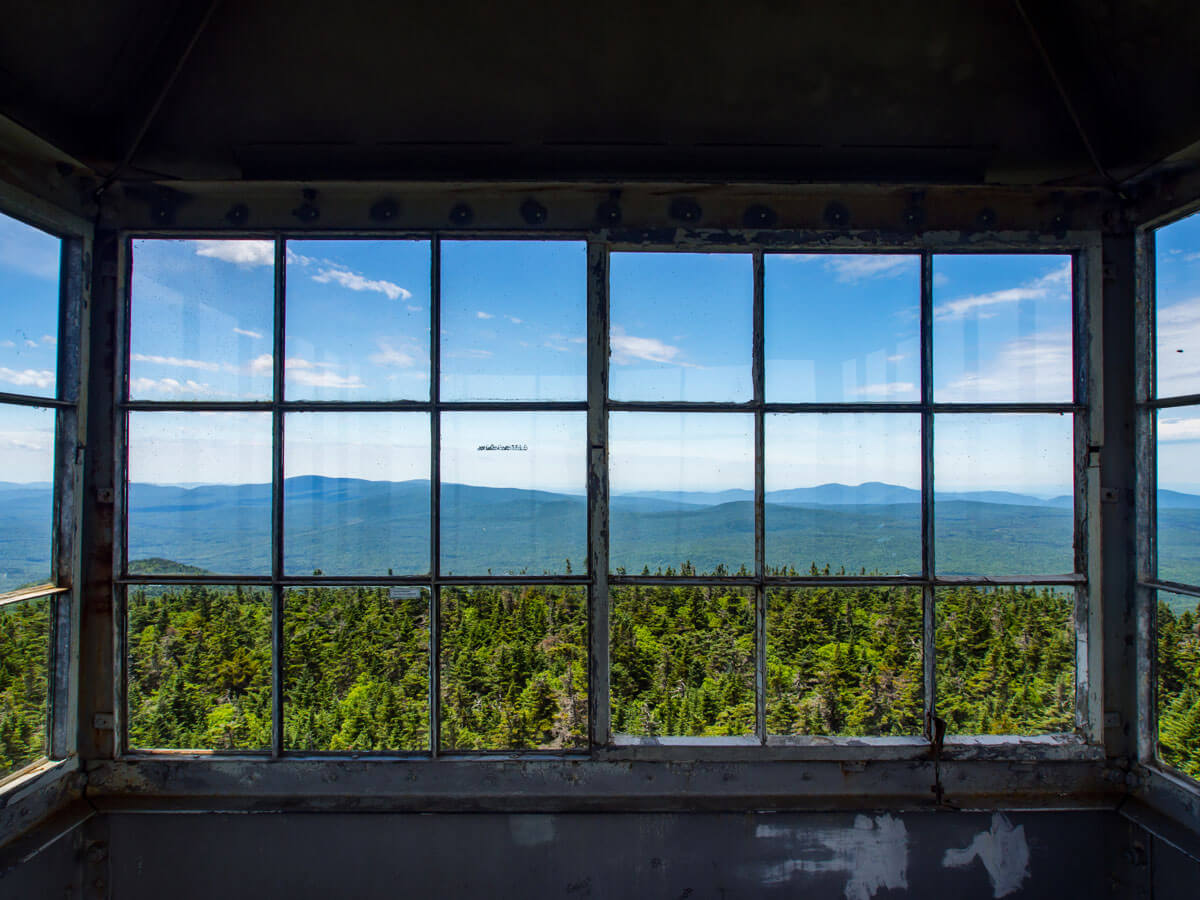fire-tower-at-mount-olga-at-Molly-Stark-State-Park-in-Wilmington-Vermont