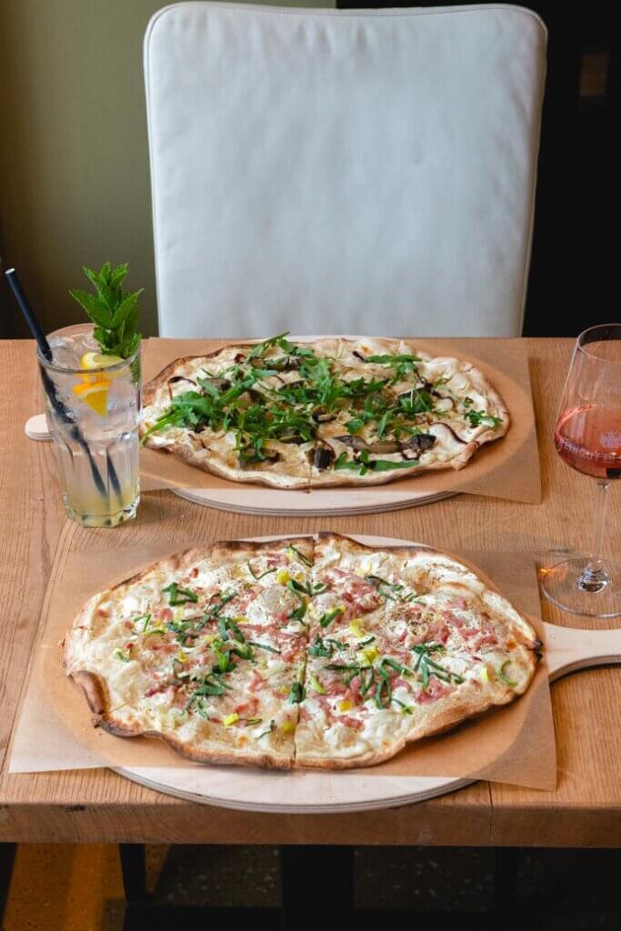 flatbreads from Weingut am Stein in Wurzburg Germany
