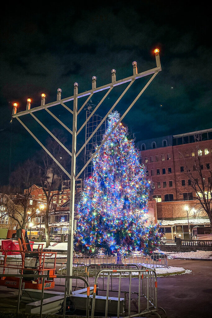 giant-menorah-and-christmas-tree-at-grand-parade-in-Halifax-in-December