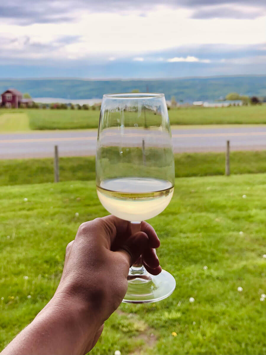 glass-of-wine-at-Point-of-the-Bluff-Vineyards-in-the-Finger-Lakes