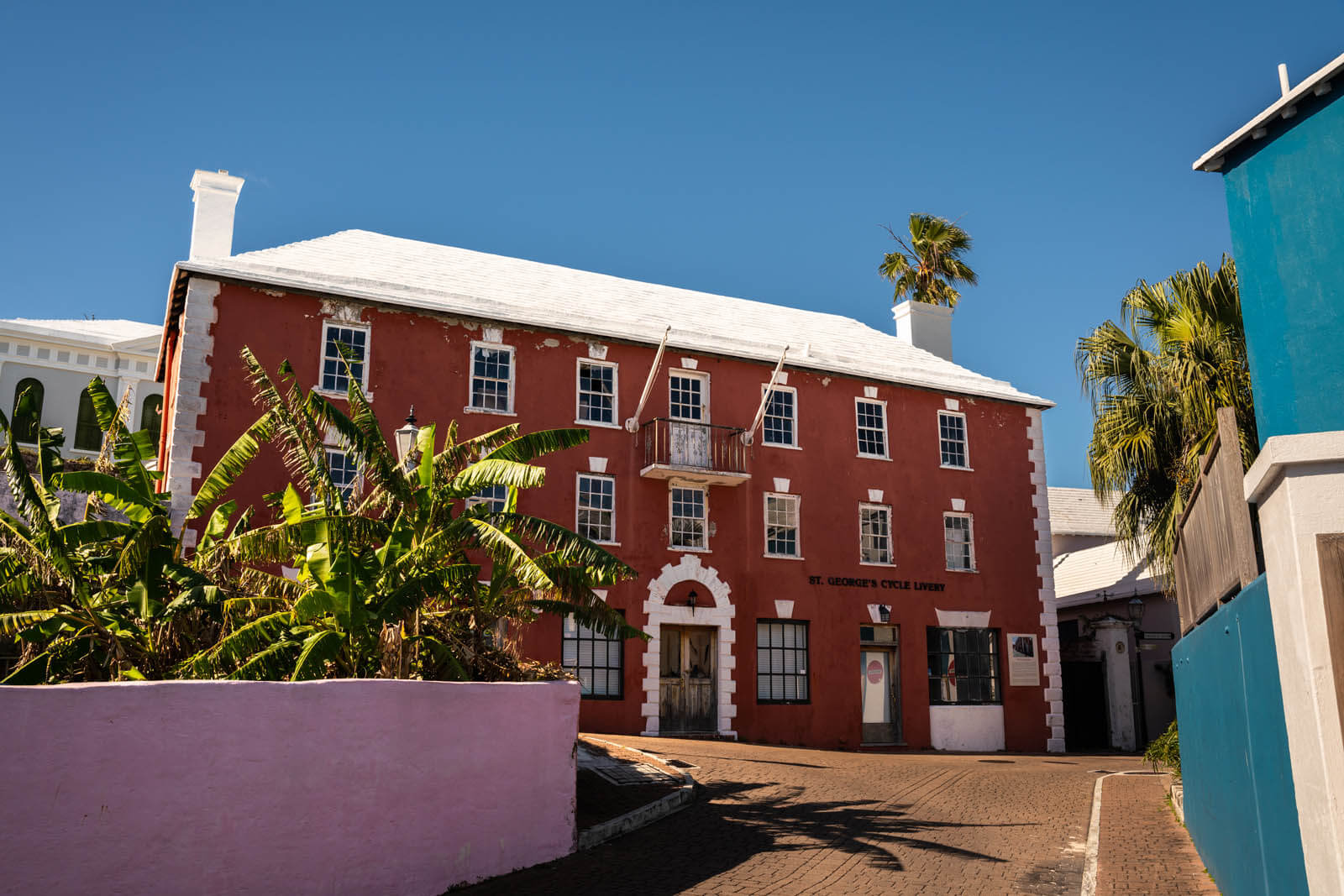 historic buildings in the town of St George in Bermuda