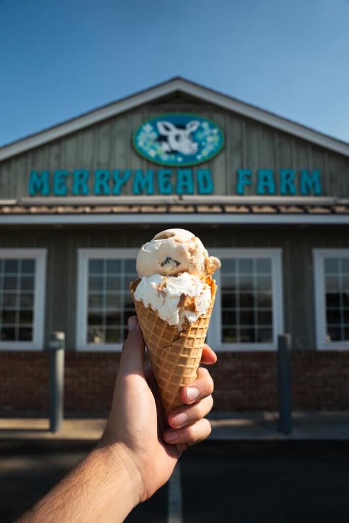 ice cream from Merrymead Farms in Landsdale PA