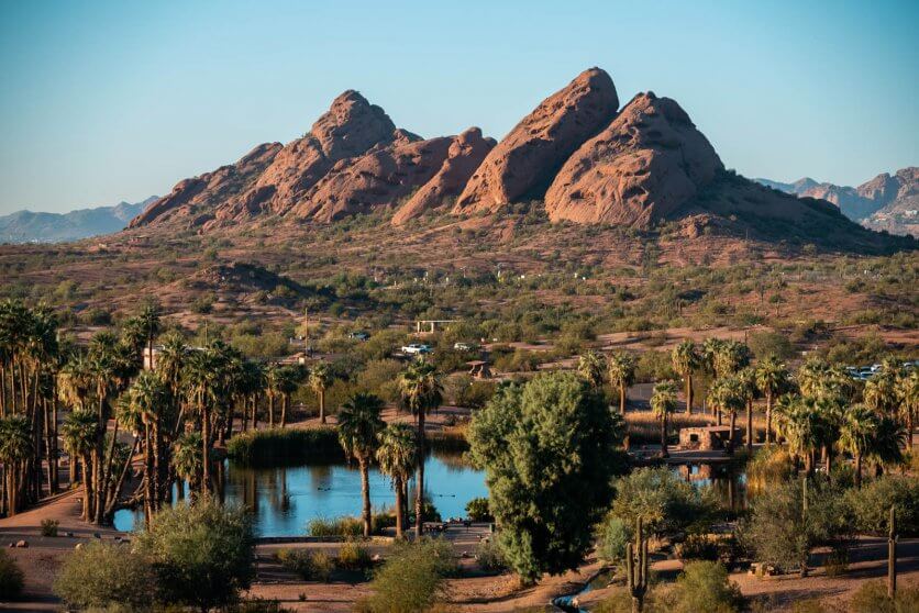 incredible views of Papago Park in Tempe Arizona