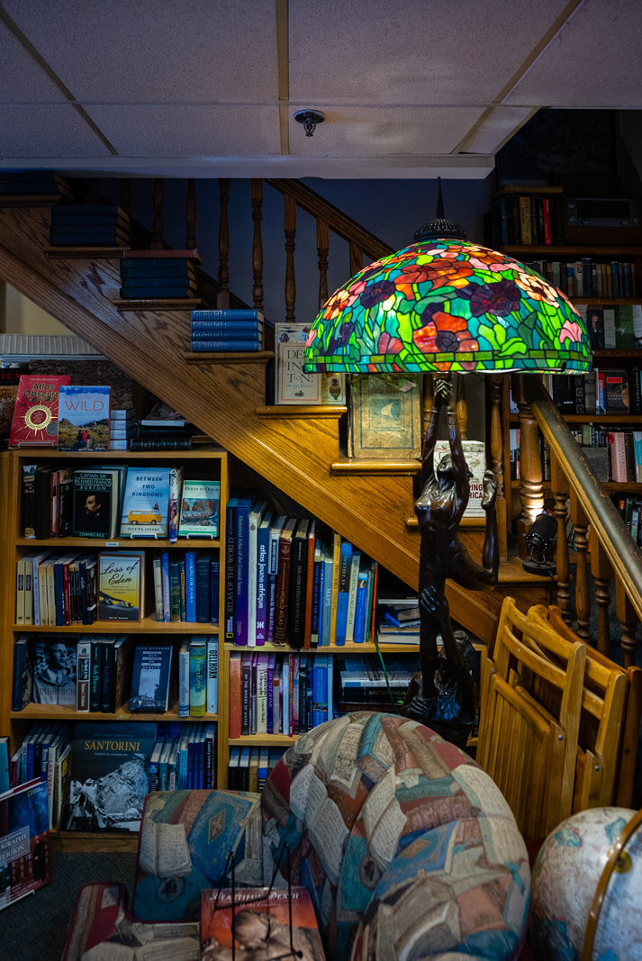 inside Landmark Booksellers book shop in downtown Franklin Tennessee