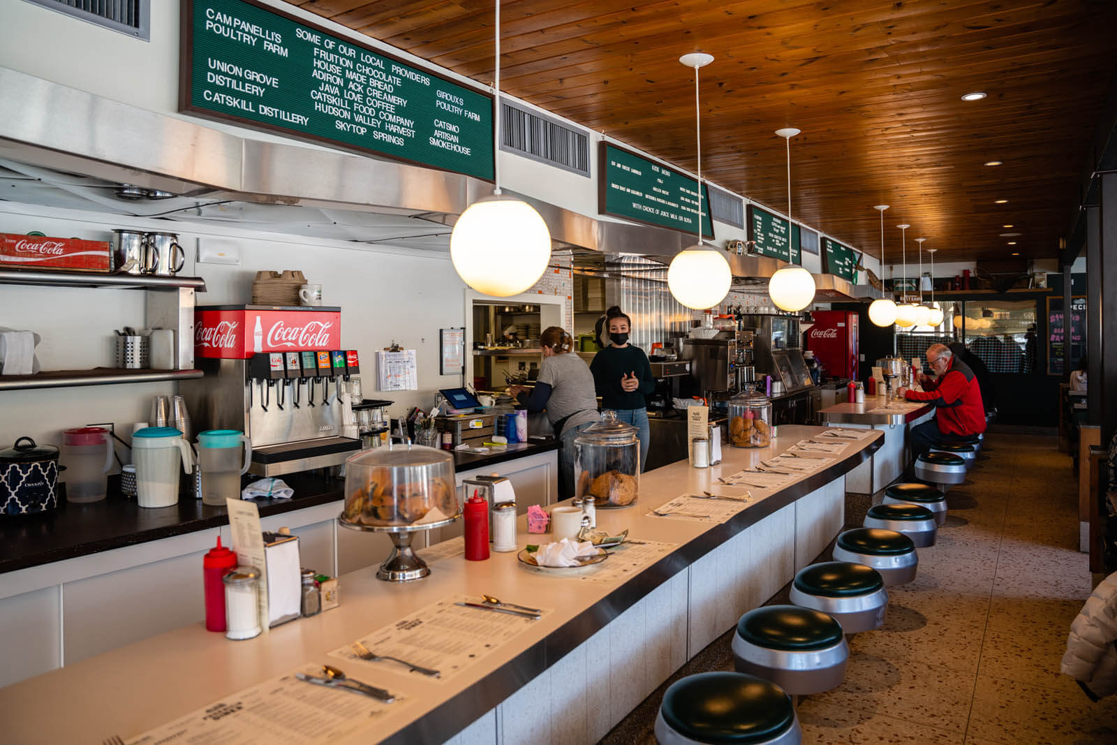 inside the famous Phoenicia Diner in Phoenicia New York Catskill Mountains