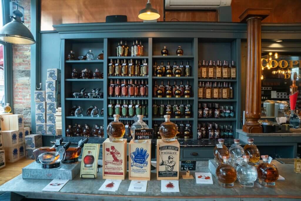 interior of Cooperstown Distillery in Cooperstown New York