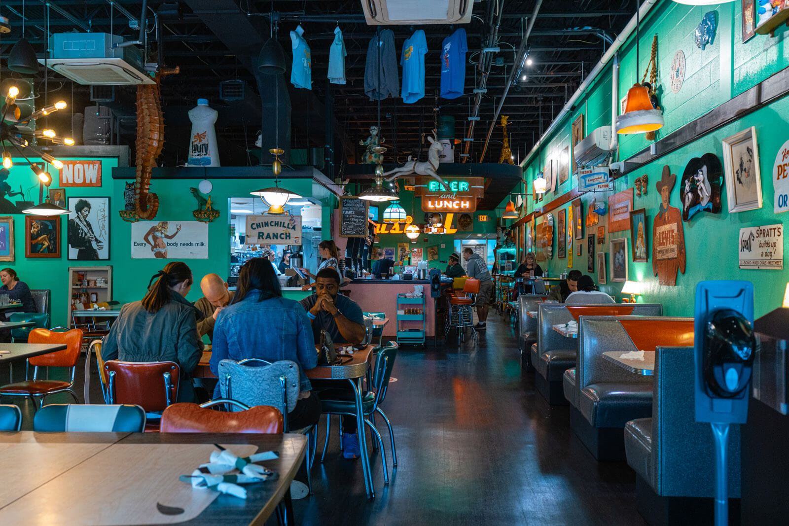 interior of the Friendly Toast in Portsmouth New Hampshire