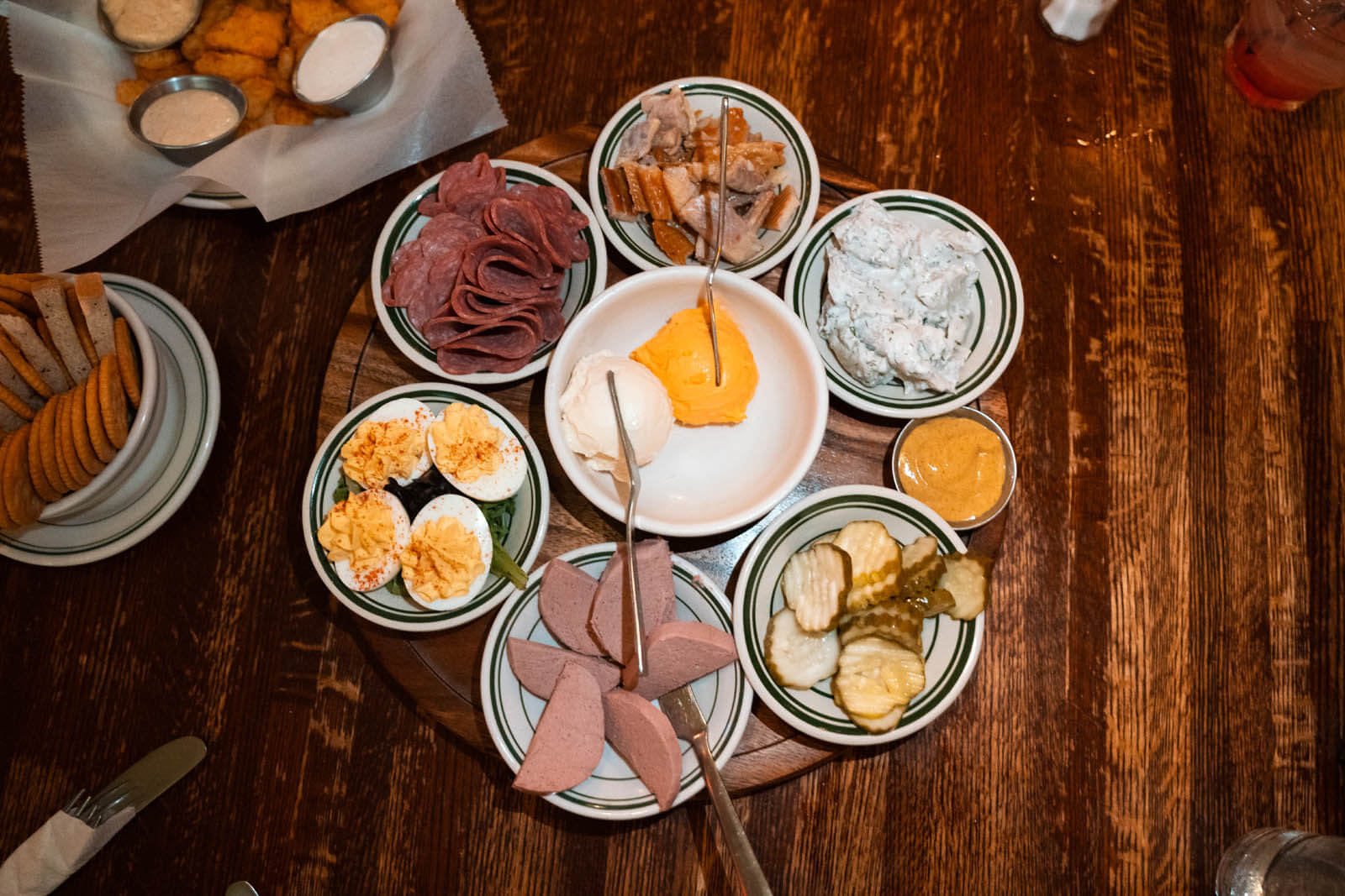 lazy susan from the Old Fashioned restaurant in Madison Wisconsin