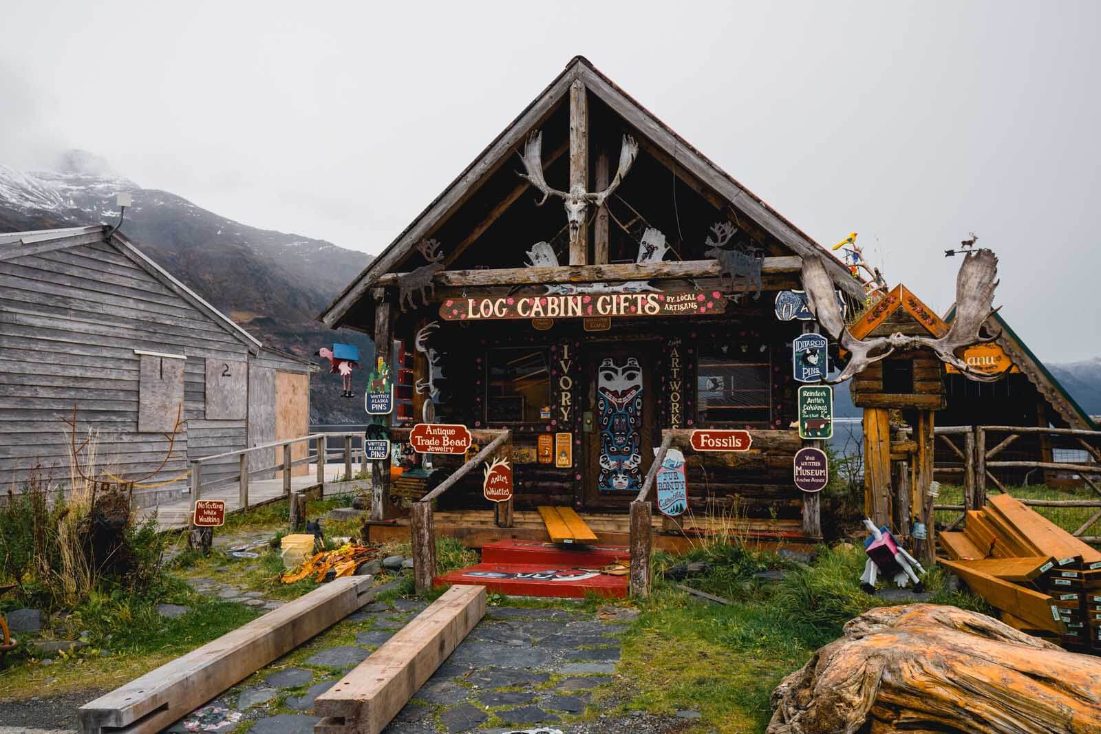 cool cabin shop in Whittier Alaska