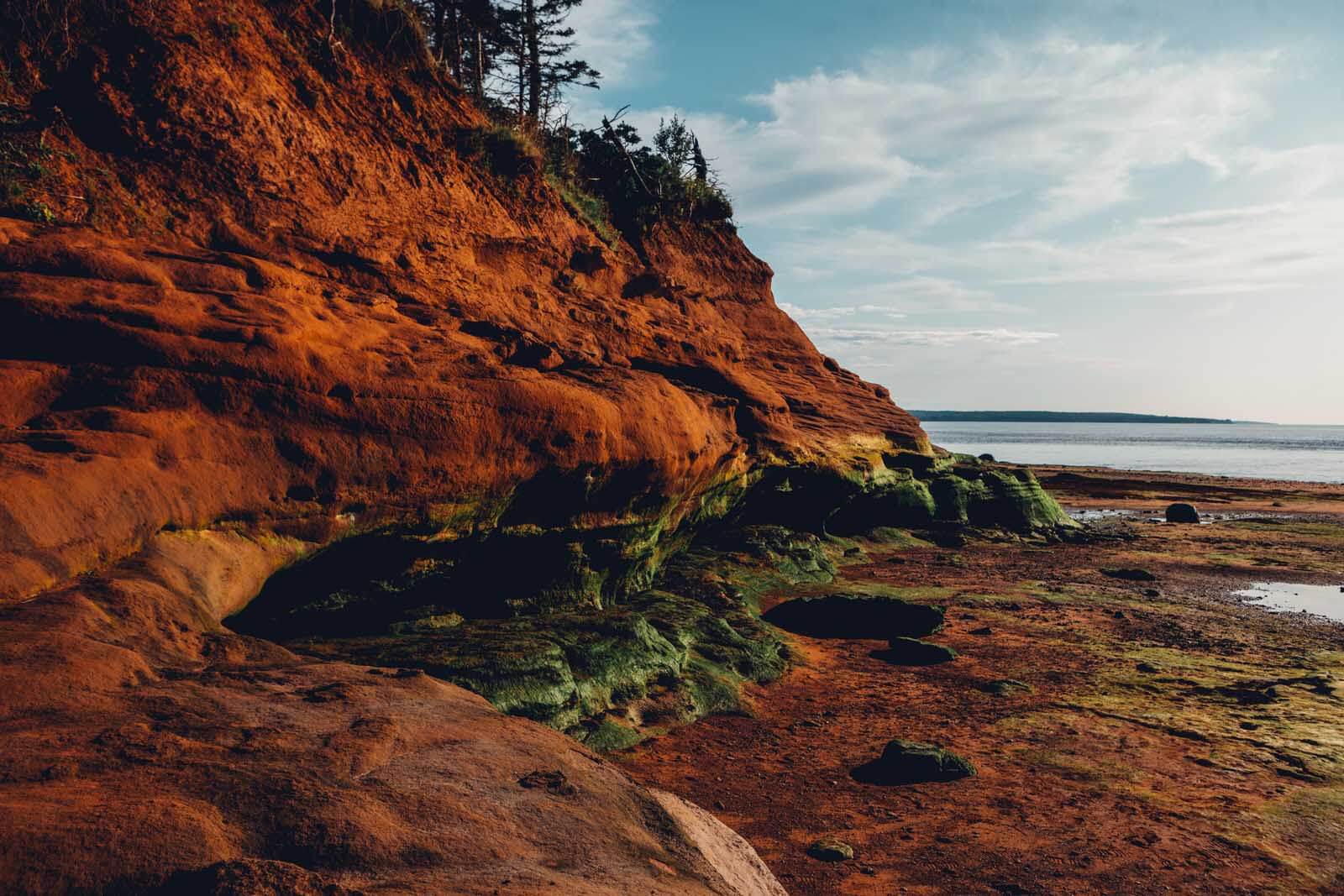 low tide at the Bay of Fundy