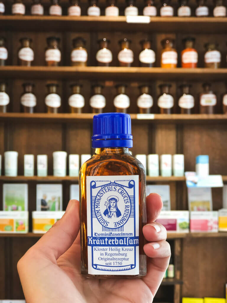 medicinal-elixir-apothecary-on-Krauterermarkt-from-the-monastery-Kloster-Heilig-Kreuz-in-Regensburg-Germany