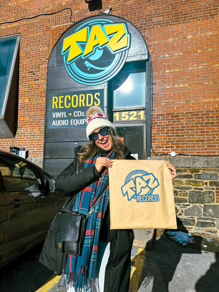 megan-shopping-at-Taz-Records-in-Halifax-Nova-Scotia