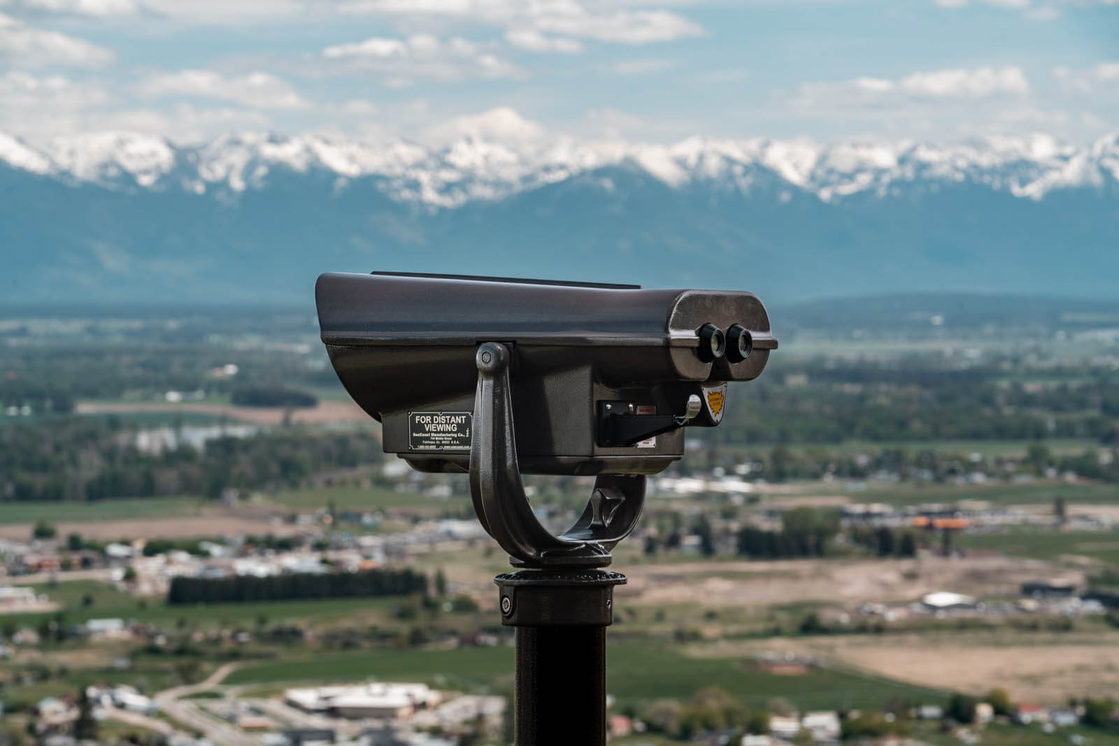 mountain views from the scenic overlook at lone pine state park in Kalispell Montana