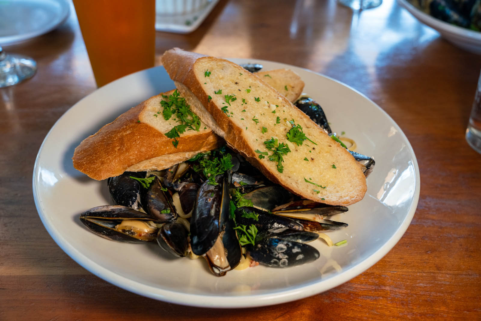 mussels from Front Street Grill in Coupeville on Whidbey Island in Washington