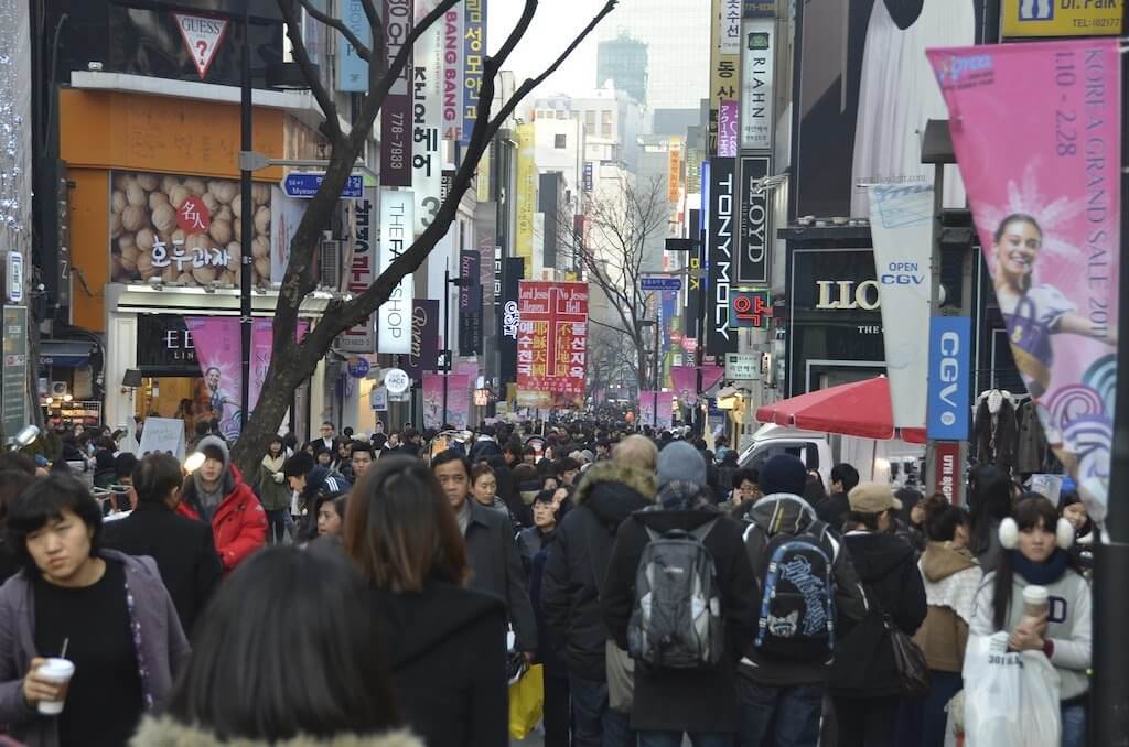 Myeongdong Shopping in Seoul