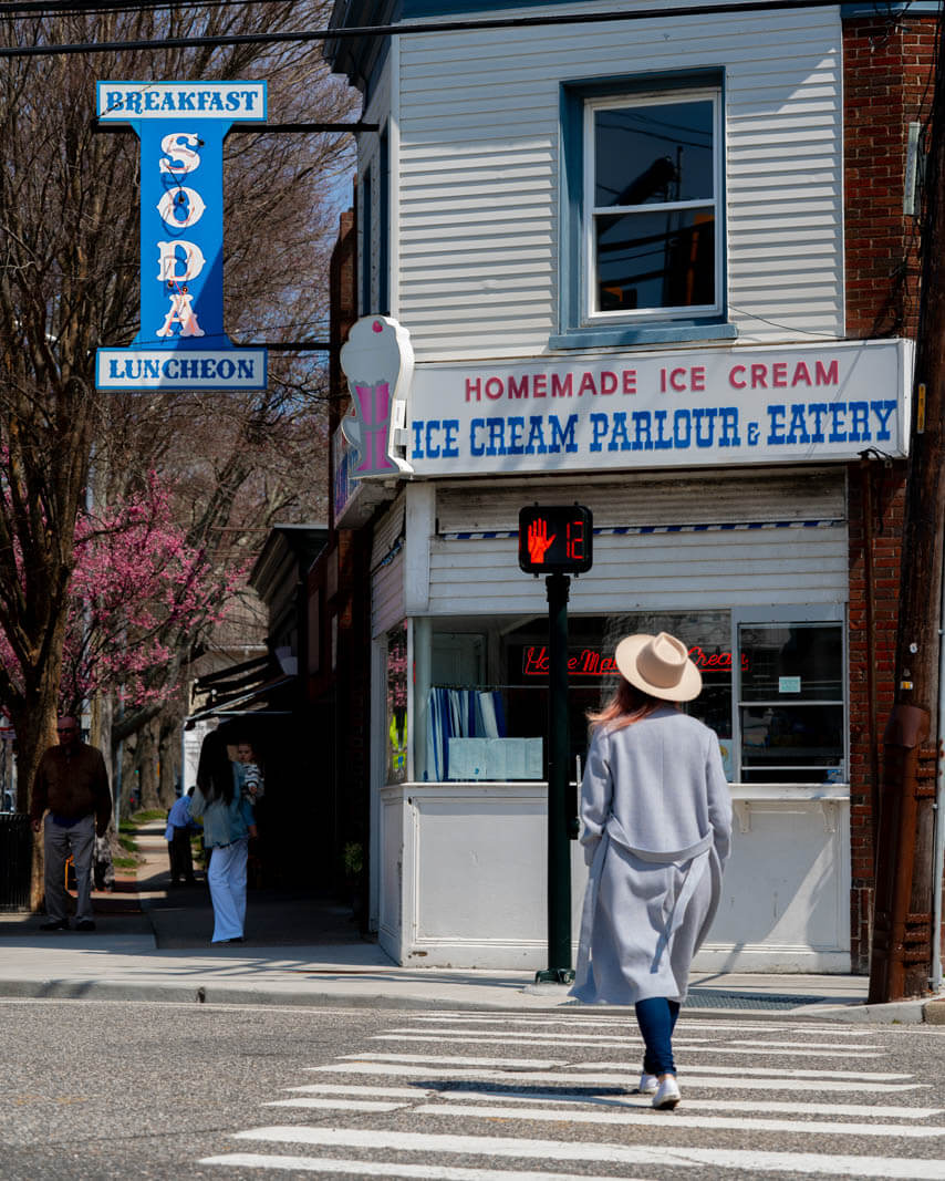 old fashioned candy store and ice cream parlor in Bridgehampton in the Hamptons New York