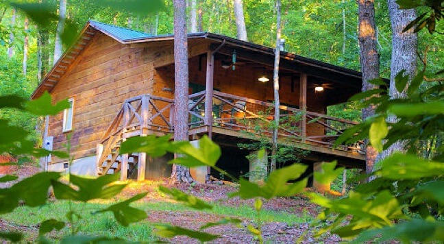 Cottages auf der Spring House Farm in Marion, North Carolina