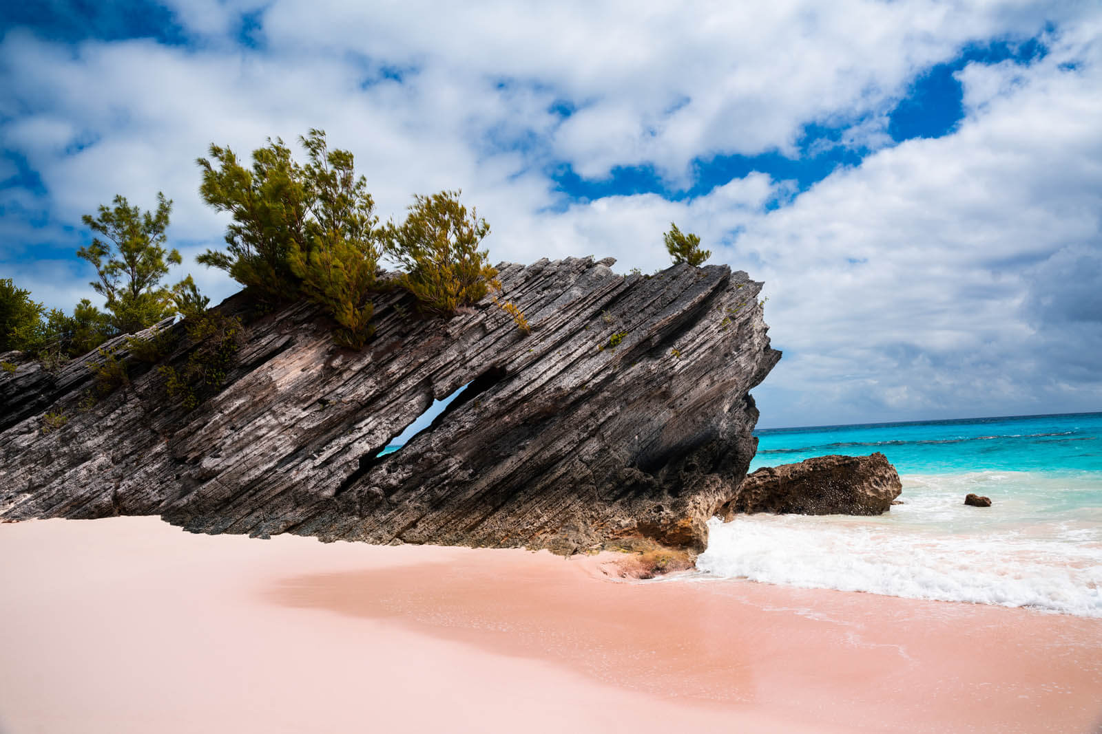 pink sand at Water Rocks Beach near Horseshoe Bay Beach in Bermuda