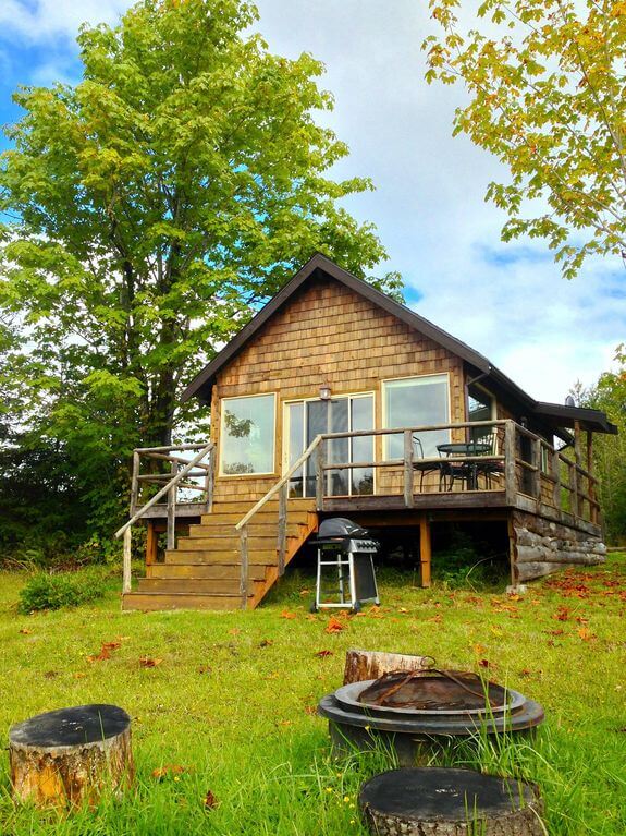 private cabin tiny house in washington near Olympic Mountains