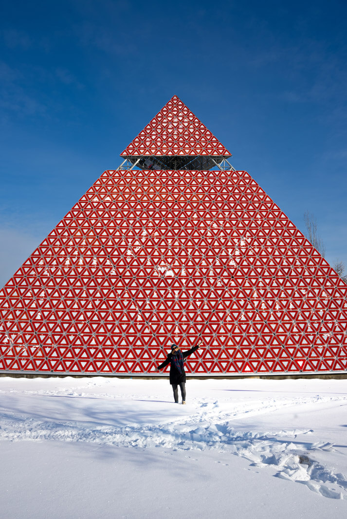 pyramide des ha ha in la baie saguenay quebec