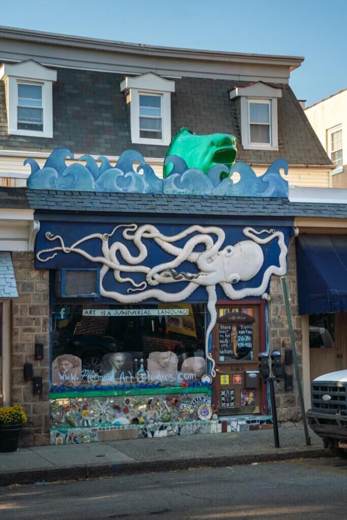 quirky storefront in downtown Ambler PA