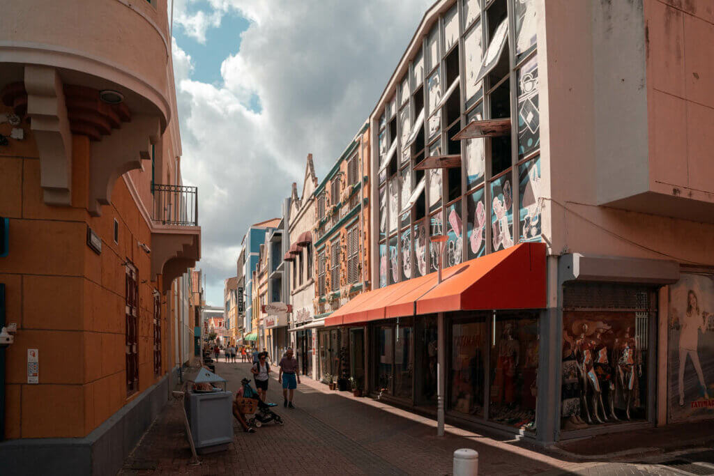 shopping around the streets of Punda in Willemstad Curacao