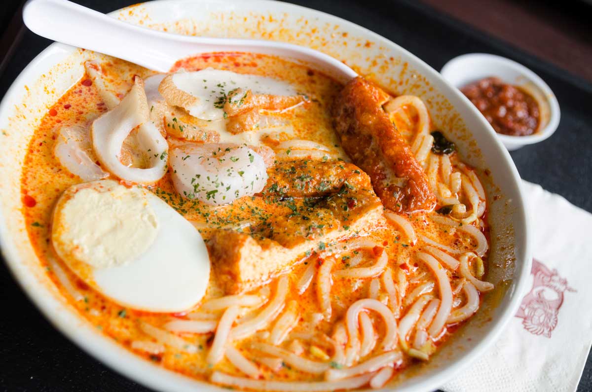 Laksa from Singapore hawker stalls