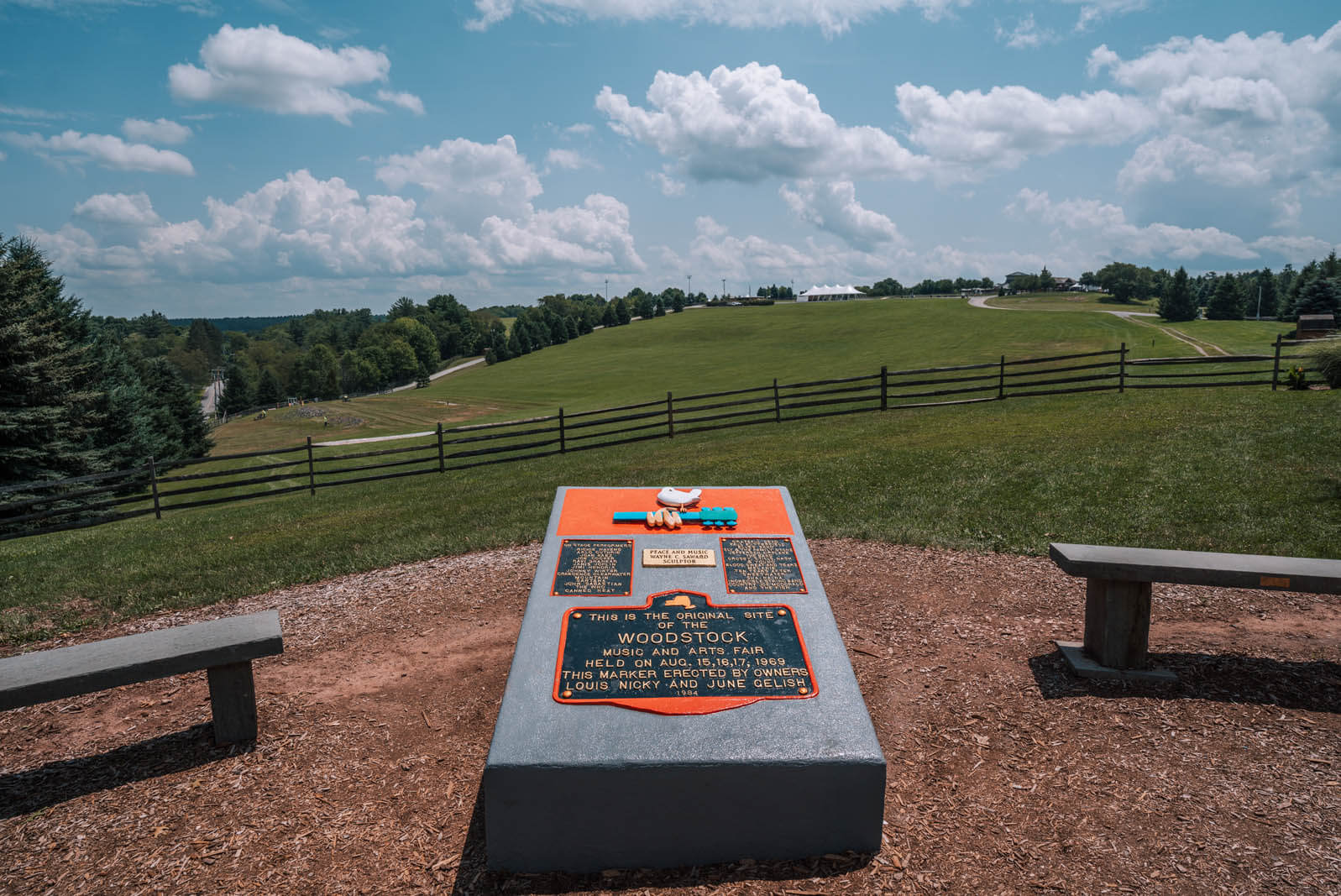 site of Woodstock music festival in Bethel New York