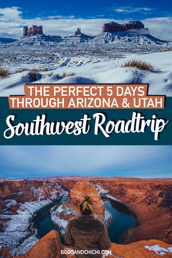 5 Day Southwest Roadtrip itinerary