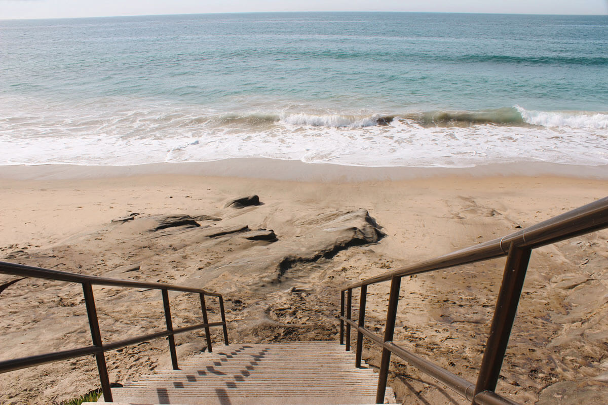 stairs-down-to-Sleepy-Hollow-Beach-in-Laguna-Beach-California