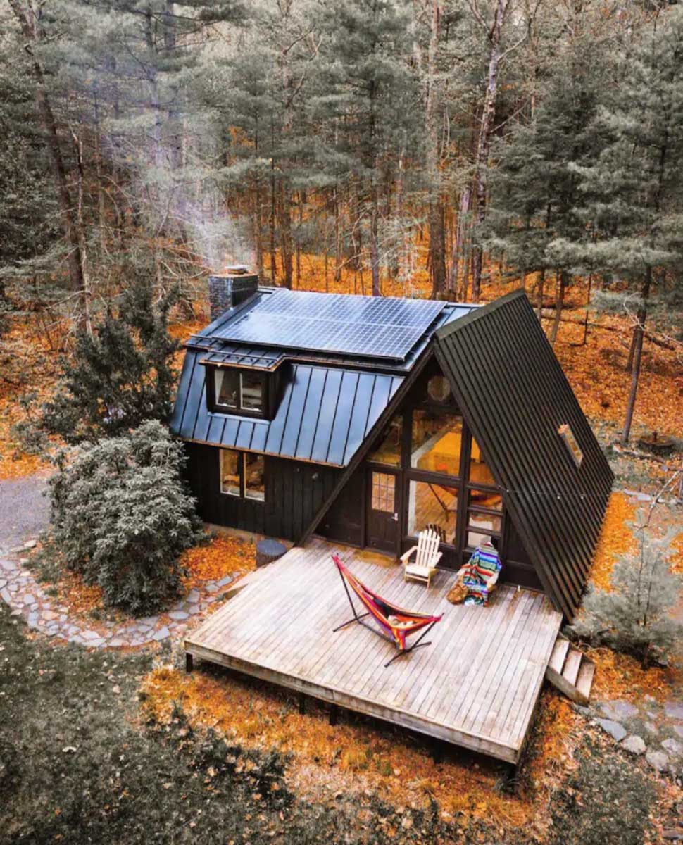 sustainable-a-frame-cabin-airbnb-in-new-york-catskills