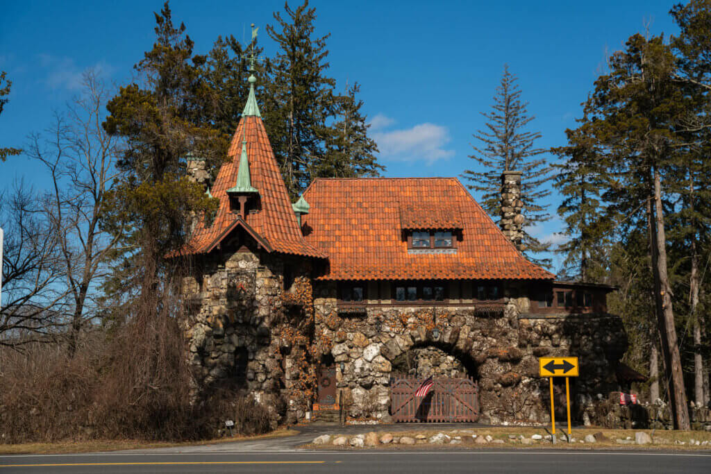 the Hitchcock Estate Gatehouse in Millbrook New York in the Hudson Valley