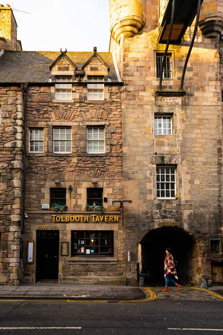 the historic Tolbooth Tavern in Edinburgh