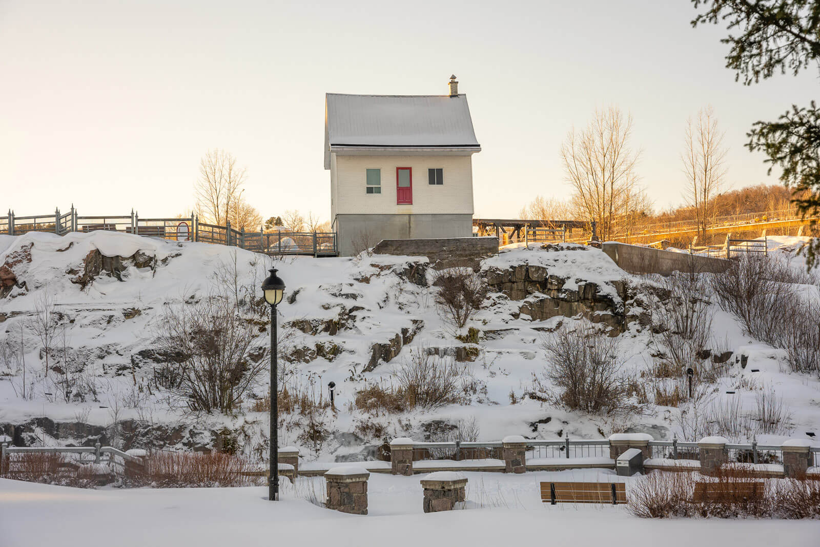 the little resilient white house that survived the saguenay flood of 1996 in chicoutimi quebec