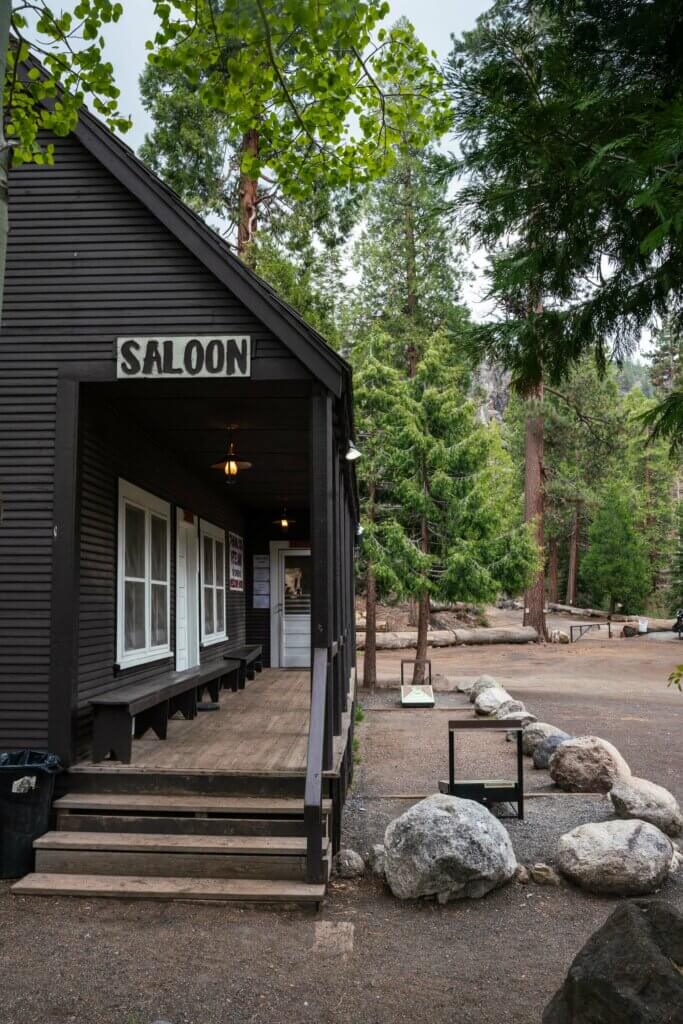 the old saloon at Kennedy Meadows resort and pack station in Stanislaus National Forest in California
