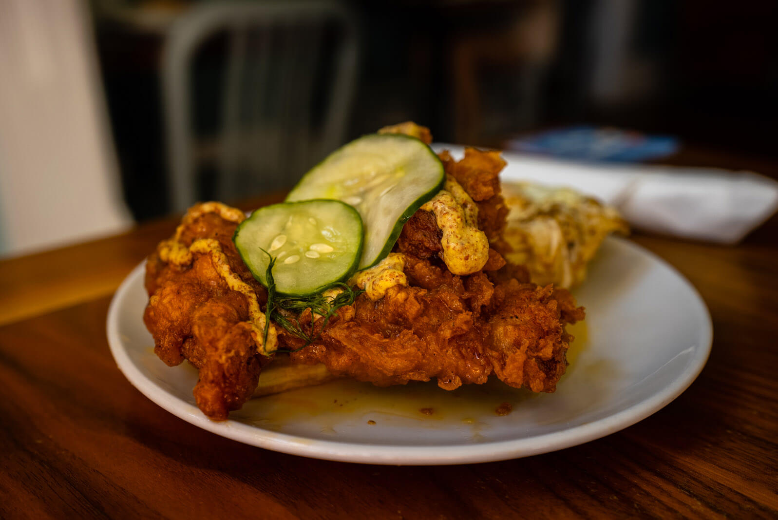 the princess hot chicken biscuit at Biscuit Love in downtown Franklin TN